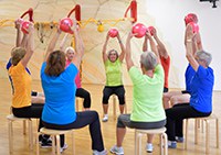 GYMWELT, Dachmarke fŸr die Vielfalt der Vereinsangebote. Von Aerobic Ÿber Cross-Fitness bis Wirbelsaeulengymnastik, von Pilates bis Yoga, von Nordic Walking bis Parkour und Wandern.<br>
In der GYMWELT werden die qualitativ hochwertigen Angebote aus Fitness